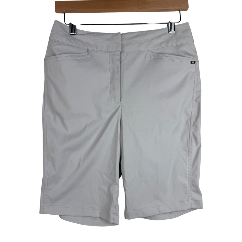 NWT Tail Slightly Tapered Classic Outseam Tailored Shorts size 4 Light Gray